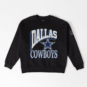 DALLAS COWBOYS VICTORY PRIME BLACK LABEL PREMIUM FLEECE DROP SHOULDER CREWNECK
