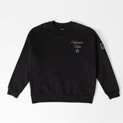 DALLAS COWBOYS CLASSIC CHARM BLACK LABEL PREMIUM FLEECE DROP SHOULDER CREWNECK