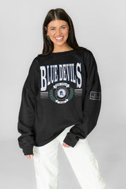 DUKE BLUE DEVILS HONOR BOUND BLACK LABEL PREMIUM FLEECE CREWNECK