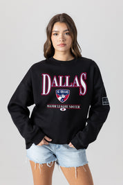 FC DALLAS PLAYERS ONLY BLACK LABEL PREMIUM FLEECE DROP SHOULDER CREWNECK