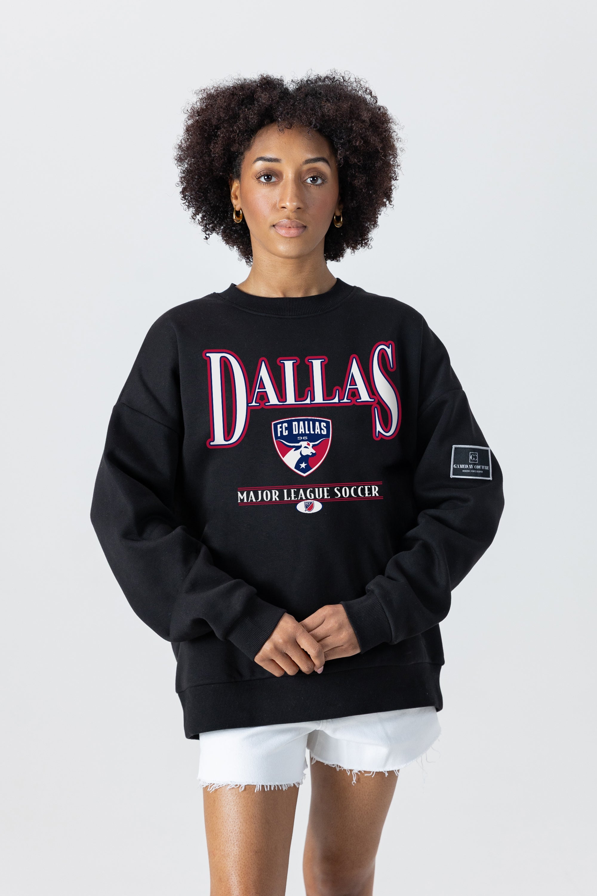 FC DALLAS PLAYERS ONLY BLACK LABEL PREMIUM FLEECE DROP SHOULDER CREWNECK