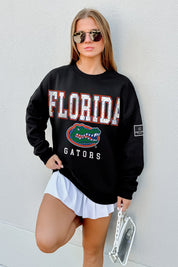 FLORIDA GATORS LEVEL UP BLACK LABEL PREMIUM FLEECE CREW SWEATSHIRT