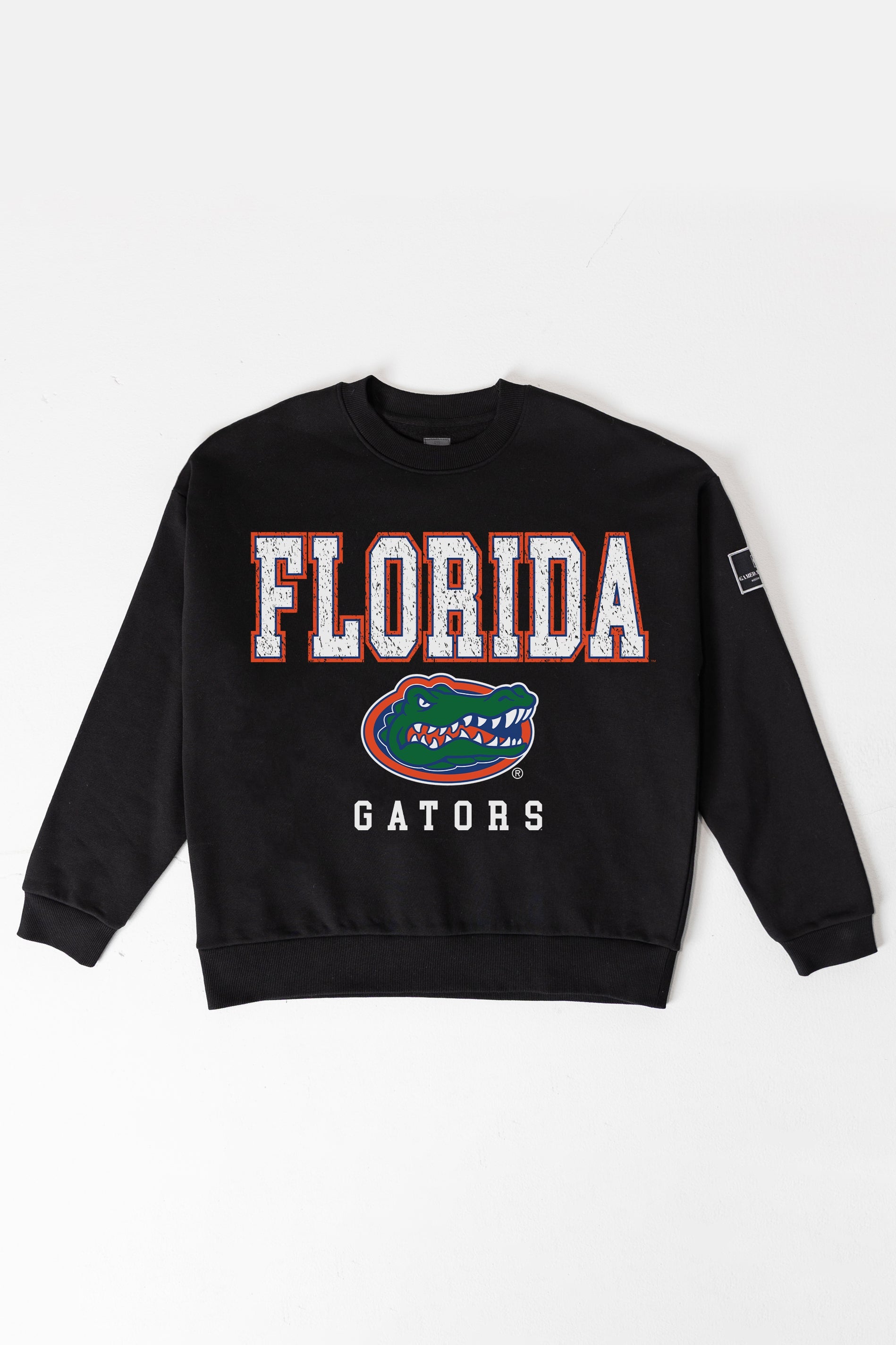 FLORIDA GATORS LEVEL UP BLACK LABEL PREMIUM FLEECE CREW SWEATSHIRT