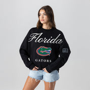 FLORIDA GATORS LEGACY CLUB BLACK LABEL PREMIUM FLEECE DROP SHOULDER CREWNECK