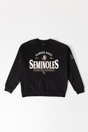 FLORIDA STATE SEMINOLES PLAYERS ONLY BLACK LABEL PREMIUM FLEECE DROP SHOULDER CREWNECK