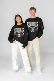 FLORIDA STATE SEMINOLES HONOR BOUND BLACK LABEL PREMIUM FLEECE CREWNECK
