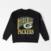 GREEN BAY PACKERS VICTORY PRIME BLACK LABEL PREMIUM FLEECE DROP SHOULDER CREWNECK