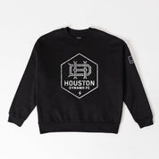 HOUSTON DYNAMO BOLD MOVE BLACK LABEL PREMIUM FLEECE DROP SHOULDER CREWNECK