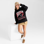 HOUSTON TEXANS VICTORY PRIME BLACK LABEL PREMIUM FLEECE DROP SHOULDER CREWNECK