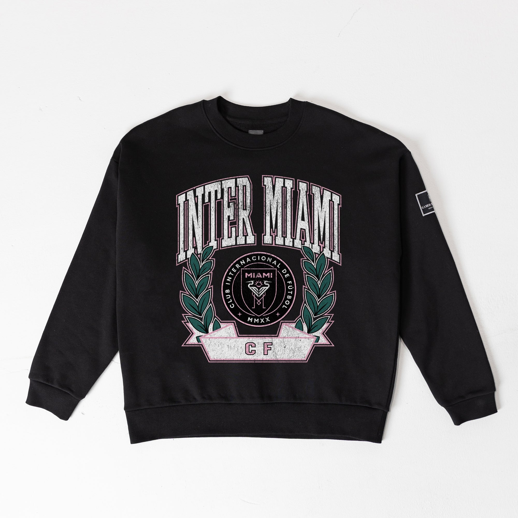 INTER MIAMI CF LEGACY CLUB BLACK LABEL PREMIUM FLEECE DROP SHOULDER CREWNECK