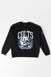 INDIANAPOLIS COLTS VICTORY LANE BLACK LABEL PREMIUM FLEECE CREW SWEATSHIRT