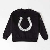 INDIANAPOLIS COLTS BOLD MOVE BLACK LABEL PREMIUM FLEECE DROP SHOULDER CREWNECK