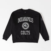INDIANAPOLIS COLTS FIERCE FLOW BLACK LABEL PREMIUM FLEECE DROP SHOULDER CREWNECK