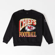 KANSAS CITY CHIEFS VICTORY PRIME BLACK LABEL PREMIUM FLEECE DROP SHOULDER CREWNECK