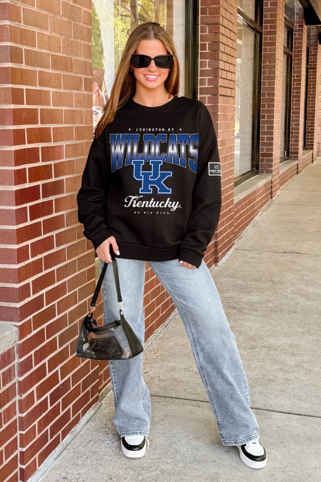 KENTUCKY WILDCATS POWERHOUSE PLAY BLACK LABEL PREMIUM FLEECE CREW SWEATSHIRT
