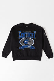 KENTUCKY WILDCATS BOLD CHEERS BLACK LABEL PREMIUM FLEECE CREW SWEATSHIRT