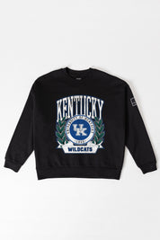 KENTUCKY WILDCATS VICTORY LANE BLACK LABEL PREMIUM FLEECE CREW SWEATSHIRT