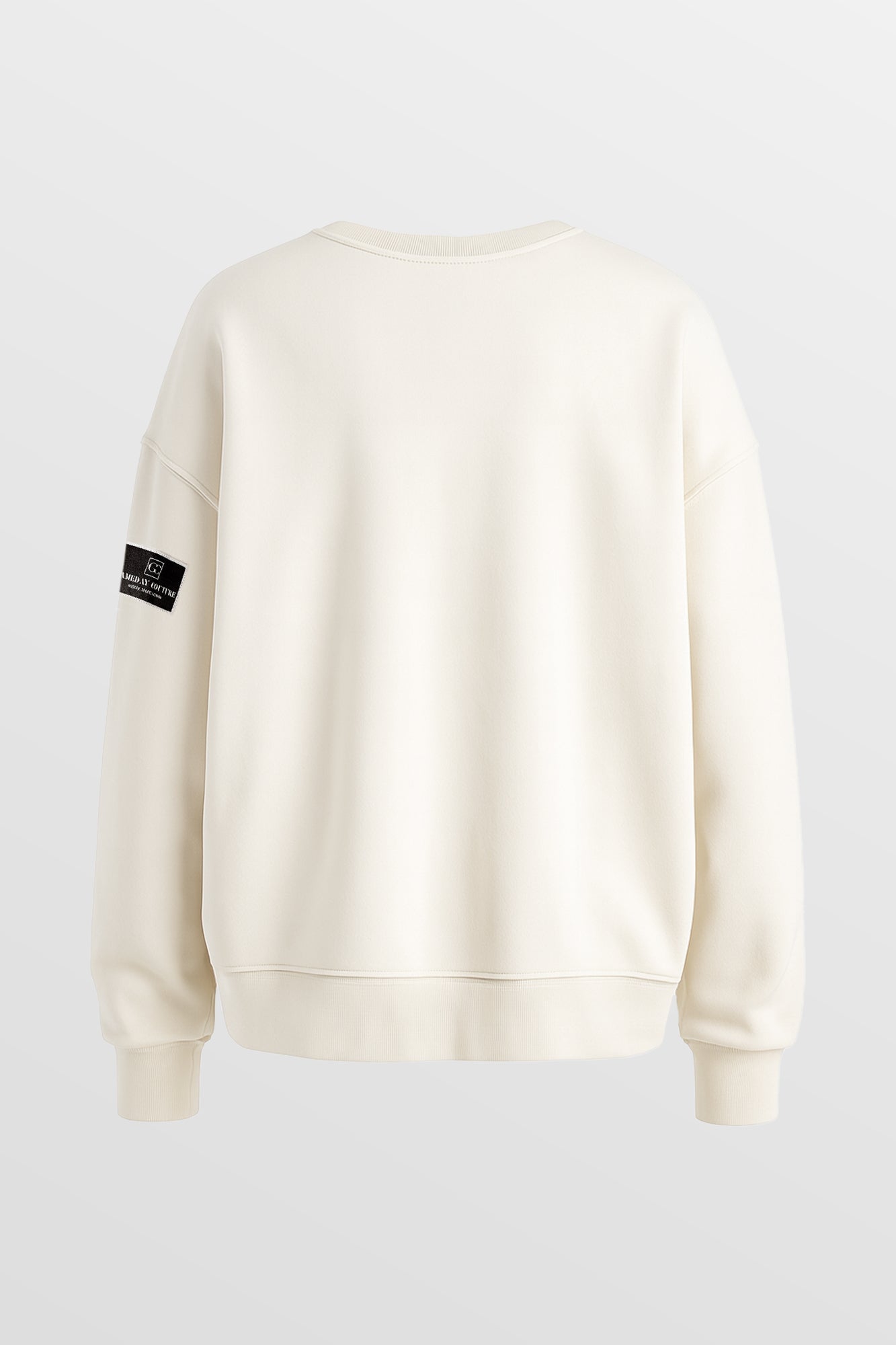 LOS ANGELES CHARGERS CLUTCH MOVE BLACK LABEL PREMIUM FLEECE CREW SWEATSHIRT BY RANDI MAHOMES