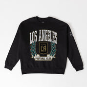 LOS ANGELES FC LEGACY CLUB BLACK LABEL PREMIUM FLEECE DROP SHOULDER CREWNECK