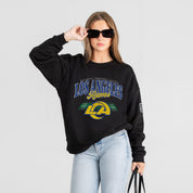 LOS ANGELES RAMS FIELD FOCUS BLACK LABEL PREMIUM FLEECE DROP SHOULDER CREWNECK