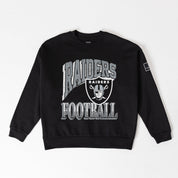 LAS VEGAS RAIDERS VICTORY PRIME BLACK LABEL PREMIUM FLEECE DROP SHOULDER CREWNECK