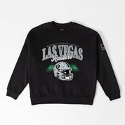 LAS VEGAS RAIDERS FIELD FOCUS BLACK LABEL PREMIUM FLEECE DROP SHOULDER CREWNECK