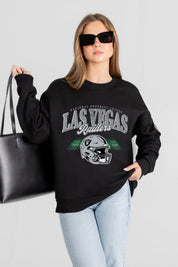 LAS VEGAS RAIDERS FIELD FOCUS BLACK LABEL PREMIUM FLEECE DROP SHOULDER CREWNECK