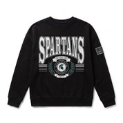 MICHIGAN STATE SPARTANS HONOR BOUND BLACK LABEL PREMIUM FLEECE CREWNECK