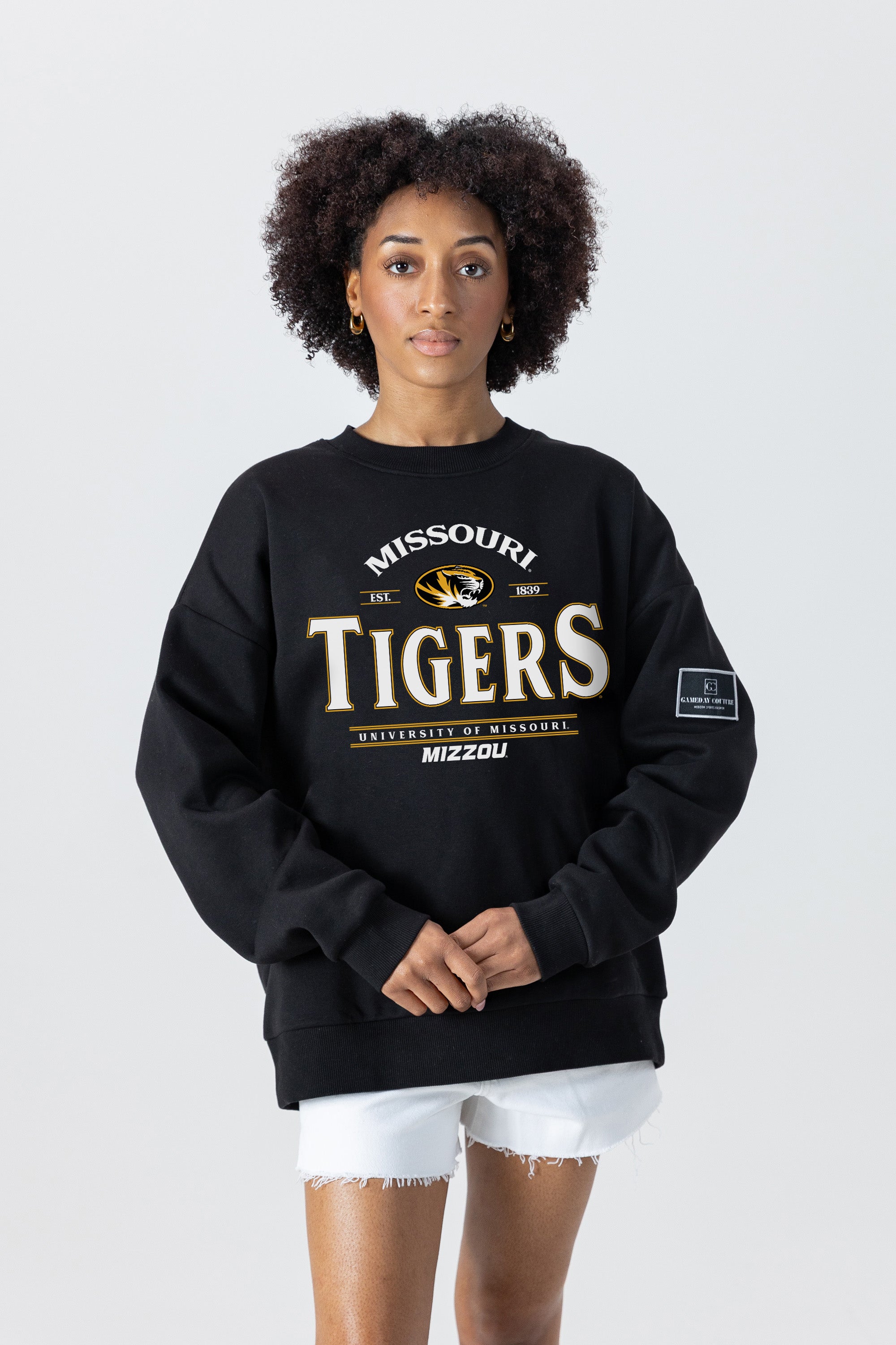 MISSOURI TIGERS Players Only Fleece Drop-Shoulder Crew