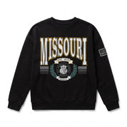 MISSOURI TIGERS HONOR BOUND BLACK LABEL PREMIUM FLEECE CREWNECK