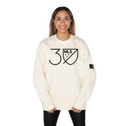 MAJOR LEAGUE SOCCER MLS 30 BLACK LABEL PREMIUM FLEECE DROP SHOULDER CREWNECK