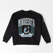 MINNESOTA UNITED LEGACY CLUB BLACK LABEL PREMIUM FLEECE DROP SHOULDER CREWNECK