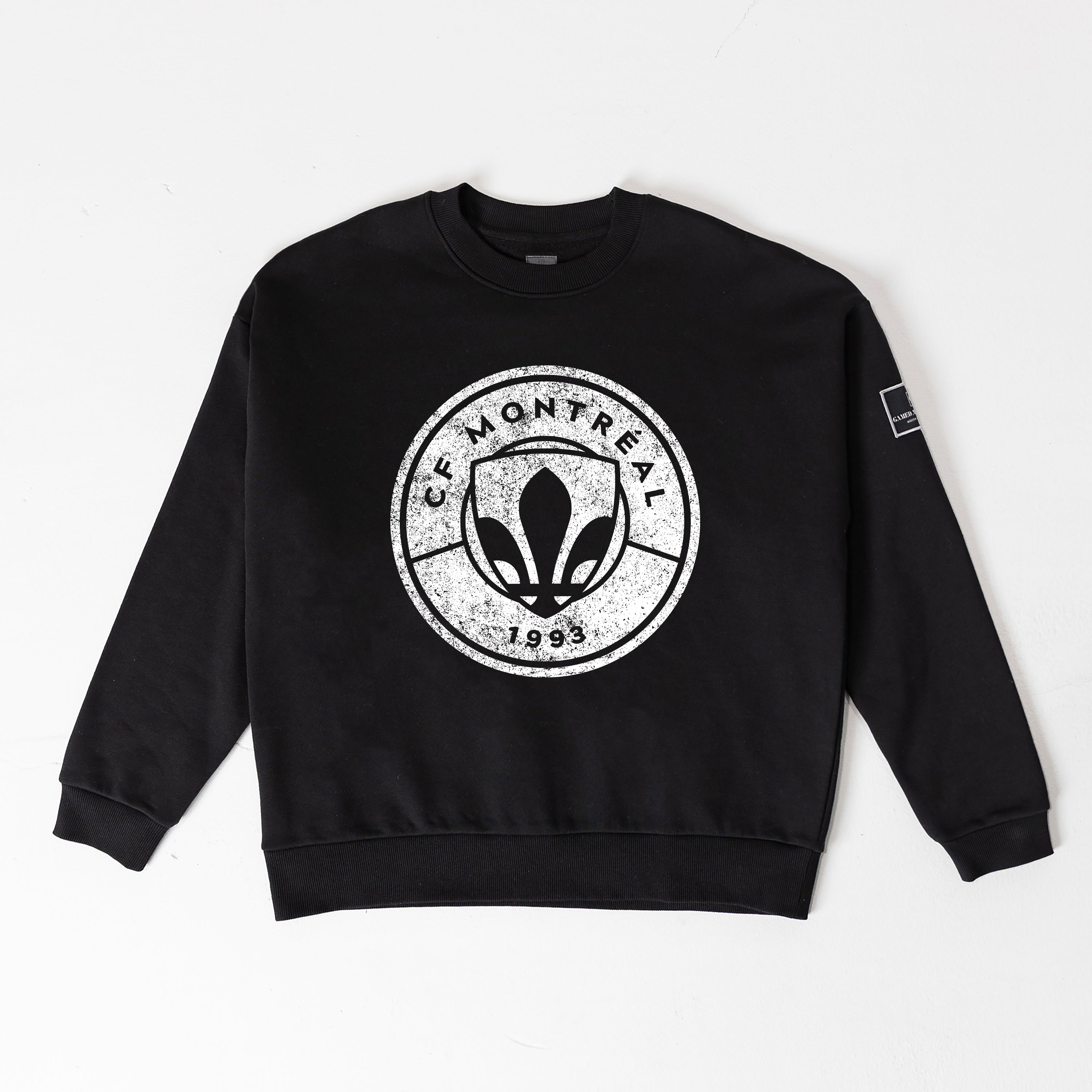 CF MONTREAL BOLD MOVE BLACK LABEL PREMIUM FLEECE DROP SHOULDER CREWNECK