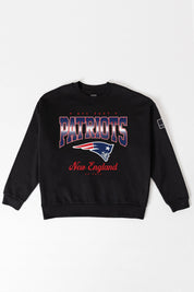 NEW ENGLAND PATRIOTS POWERHOUSE PLAY BLACK LABEL PREMIUM FLEECE CREW SWEATSHIRT