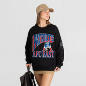 NEW ENGLAND PATRIOTS VICTORY PRIME BLACK LABEL PREMIUM FLEECE DROP SHOULDER CREWNECK