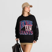 NEW YORK GIANTS VICTORY PRIME BLACK LABEL PREMIUM FLEECE DROP SHOULDER CREWNECK