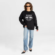RED BULL NEW YORK BOLD MOVE BLACK LABEL PREMIUM FLEECE DROP SHOULDER CREWNECK