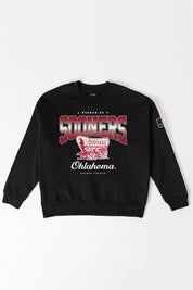 OKLAHOMA SOONERS POWERHOUSE PLAY BLACK LABEL PREMIUM FLEECE CREW SWEATSHIRT