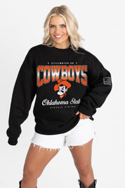 OKLAHOMA STATE COWBOYS POWERHOUSE PLAY BLACK LABEL PREMIUM FLEECE CREW SWEATSHIRT