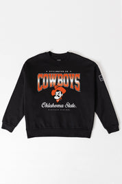 OKLAHOMA STATE COWBOYS POWERHOUSE PLAY BLACK LABEL PREMIUM FLEECE CREW SWEATSHIRT