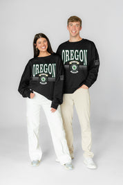 OREGON DUCKS HONOR BOUND BLACK LABEL PREMIUM FLEECE CREWNECK