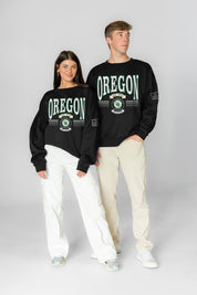 OREGON DUCKS HONOR BOUND BLACK LABEL PREMIUM FLEECE CREWNECK