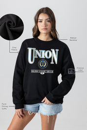 PHILADELPHIA UNION PLAYERS ONLY BLACK LABEL PREMIUM FLEECE DROP SHOULDER CREWNECK