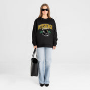 PITTSBURGH STEELERS FIELD FOCUS BLACK LABEL PREMIUM FLEECE DROP SHOULDER CREWNECK