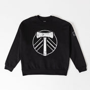 PORTLAND TIMBERS BOLD MOVE BLACK LABEL PREMIUM FLEECE DROP SHOULDER CREWNECK