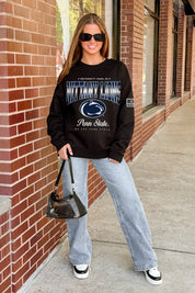 PENN STATE NITTANY LIONS POWERHOUSE PLAY BLACK LABEL PREMIUM FLEECE CREW SWEATSHIRT