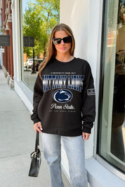 PENN STATE NITTANY LIONS POWERHOUSE PLAY BLACK LABEL PREMIUM FLEECE CREW SWEATSHIRT