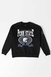 PENN STATE NITTANY LIONS BOLD CHEERS BLACK LABEL PREMIUM FLEECE CREW SWEATSHIRT