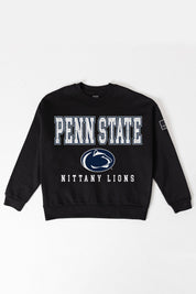 PENN STATE NITTANY LIONS LEVEL UP BLACK LABEL PREMIUM FLEECE CREW SWEATSHIRT