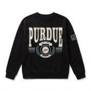 PURDUE BOILERMAKERS HONOR BOUND BLACK LABEL PREMIUM FLEECE CREWNECK